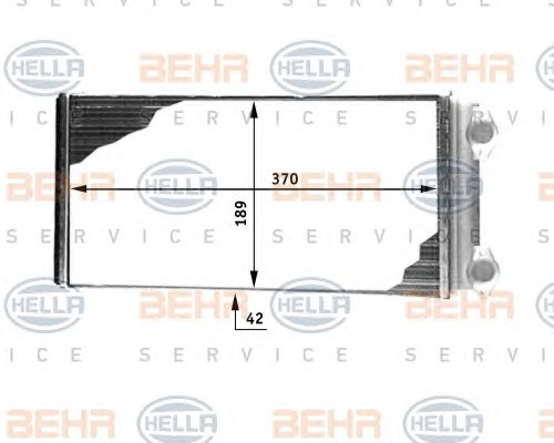 HELLA Fűtőradiátor 8FH351312-491