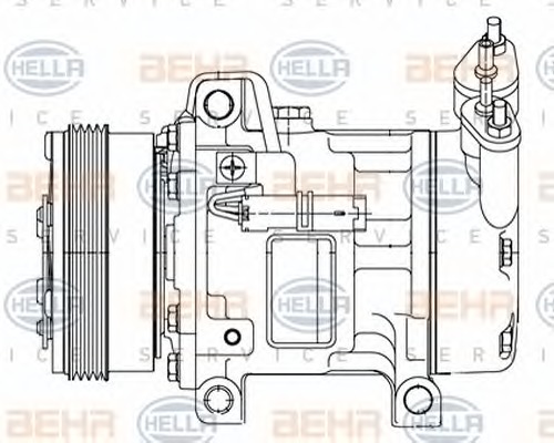 HELLA Klímakompresszor 8FK351316-051