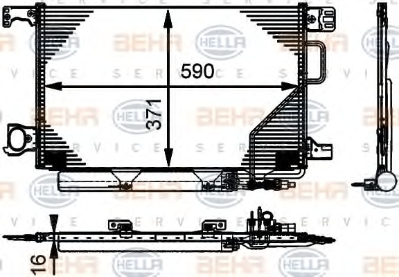 HELLA Klímahűtő 8FC351317-501