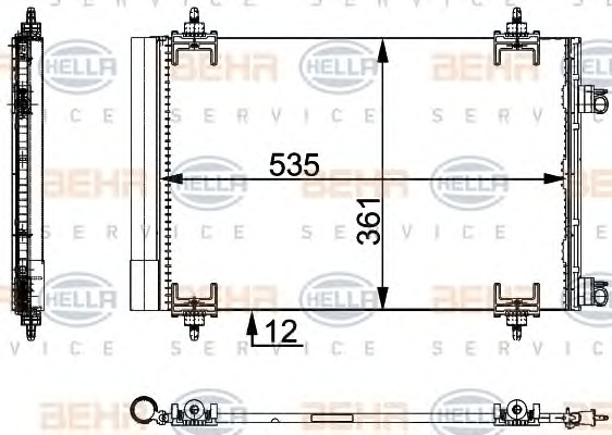 HELLA Klímahűtő 8FC351317-574