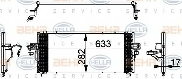 HELLA Klímahűtő 8FC351317-731