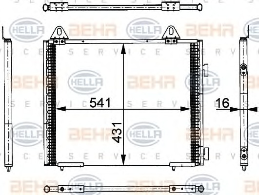 HELLA Klímahűtő 8FC351317-741