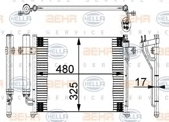 HELLA Klímahűtő 8FC351318-071