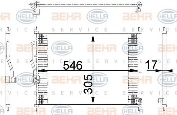 HELLA Klímahűtő 8FC351318-081