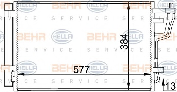 HELLA Klímahűtő 8FC351318-441