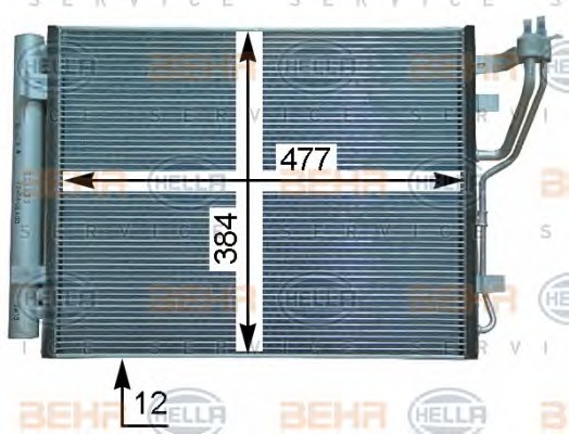 HELLA Klímahűtő 8FC351318-701