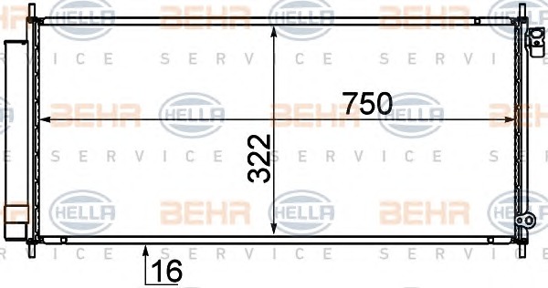 HELLA Klímahűtő 8FC351319-211