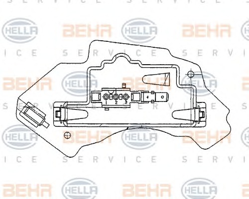 HELLA Szellőzőventilátor ellenálás 5HL351321-131