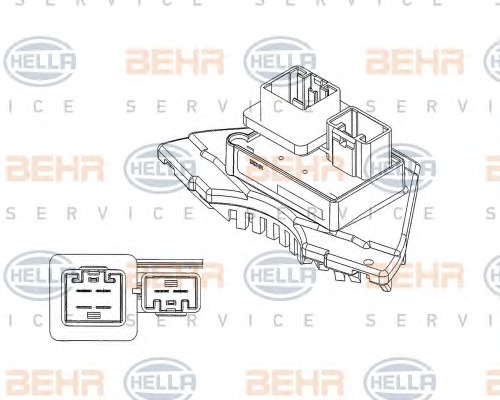 HELLA Szellőzőventilátor ellenálás 5HL351321-231