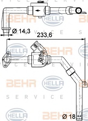 HELLA Fűtéscsap 9XL351328-171