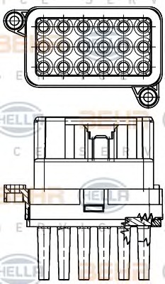 HELLA Szellőzőventilátor ellenálás 5HL351332-341