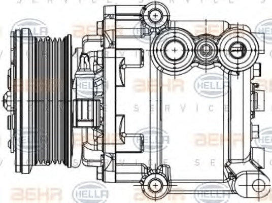 HELLA Klímakompresszor 8FK351334-331