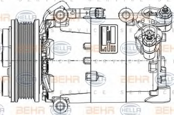 HELLA Klímakompresszor 8FK351334-391