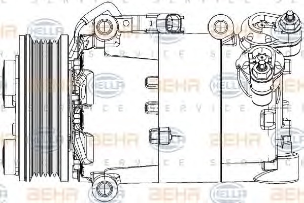 HELLA Klímakompresszor 8FK351334-431