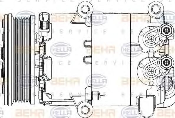 HELLA Klímakompresszor 8FK351334-441