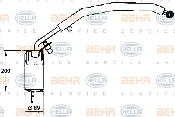 HELLA Klímaszárító patron 8FT351335-071