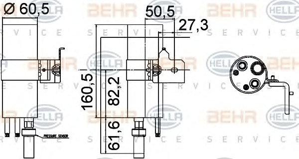 HELLA Klímaszárító patron 8FT351335-251