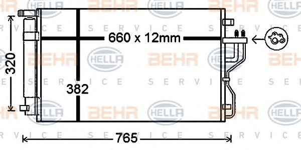 HELLA Klímahűtő 8FC351343-091