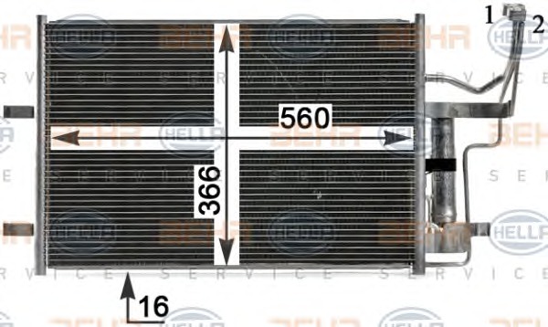 HELLA Klímahűtő 8FC351343-321