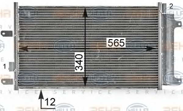 HELLA Klímahűtő 8FC351343-491