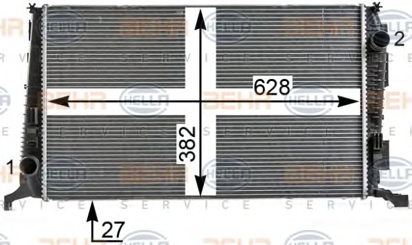 HELLA Vízhűtő 8MK376700-241