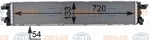 HELLA Töltőlevegő hűtő 8MK376701-151