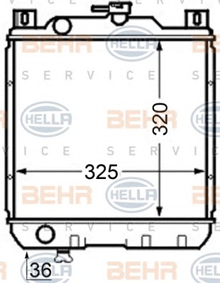 HELLA Vízhűtő 8MK376704-791