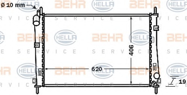 HELLA Vízhűtő 8MK376705-551