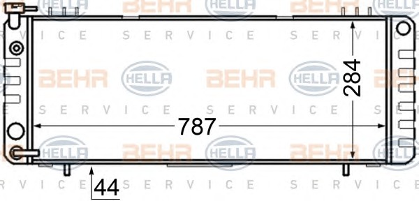 HELLA Vízhűtő 8MK376705-771