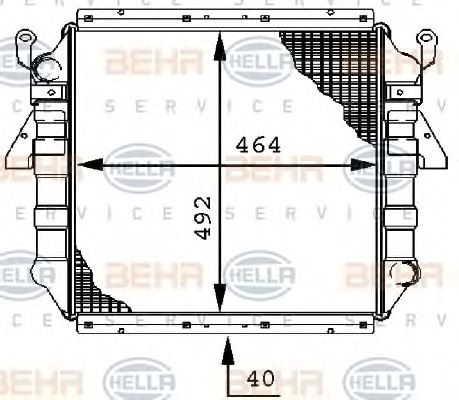 HELLA Vízhűtő 8MK376706-321