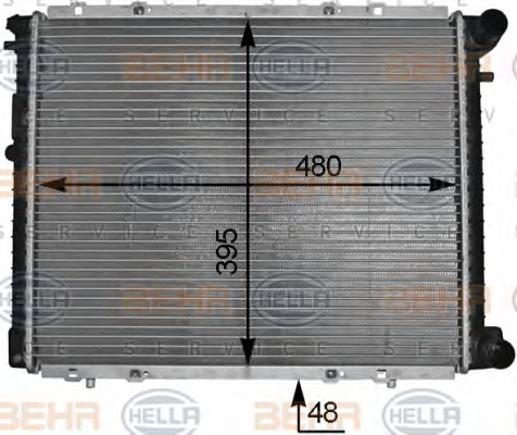 HELLA Vízhűtő 8MK376706-511