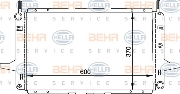 HELLA Vízhűtő 8MK376707-311