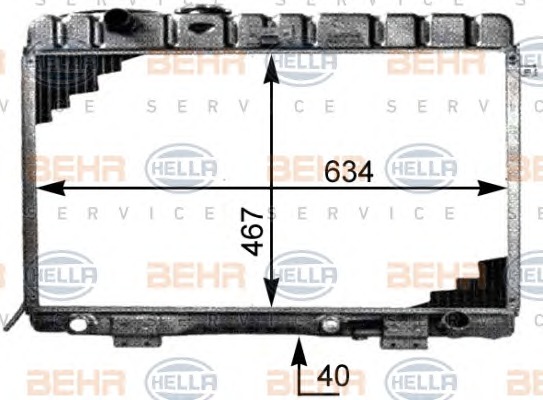 HELLA Vízhűtő 8MK376709-781