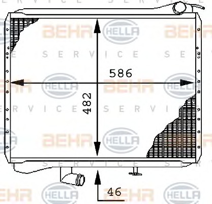 HELLA Vízhűtő 8MK376710-001