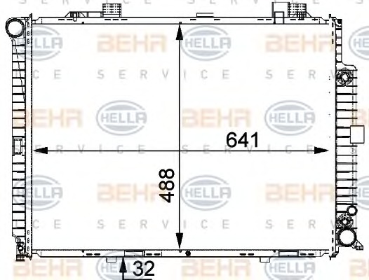 HELLA Vízhűtő 8MK376711-151