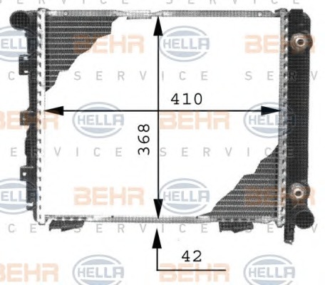 HELLA Vízhűtő 8MK376711-334