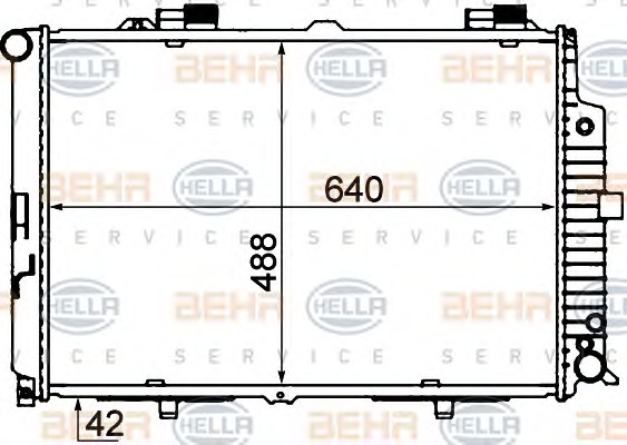 HELLA Vízhűtő 8MK376712-784