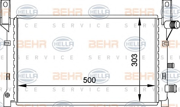 HELLA Vízhűtő 8MK376713-411