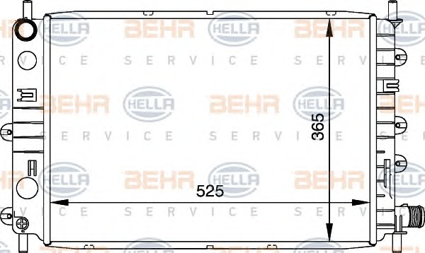 HELLA Vízhűtő 8MK376716-041