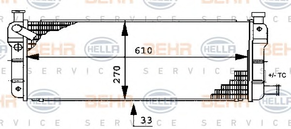 HELLA Vízhűtő 8MK376716-131