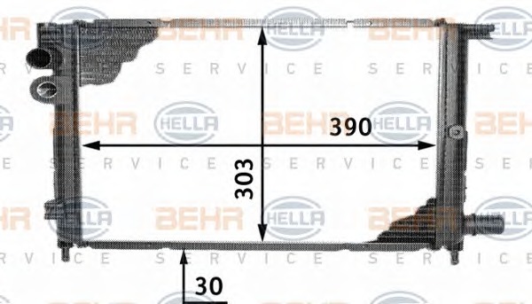 HELLA Vízhűtő 8MK376717-321