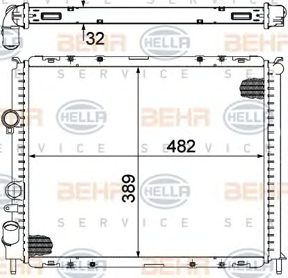 HELLA Vízhűtő 8MK376717-781