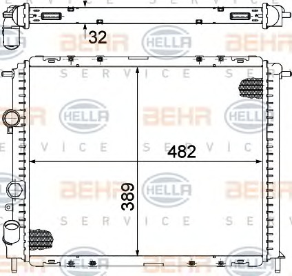 HELLA Vízhűtő 8MK376717-794