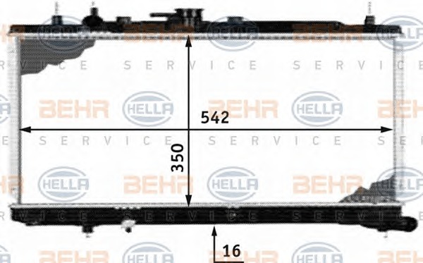 HELLA Vízhűtő 8MK376718-361