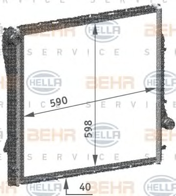 HELLA Vízhűtő 8MK376718-751