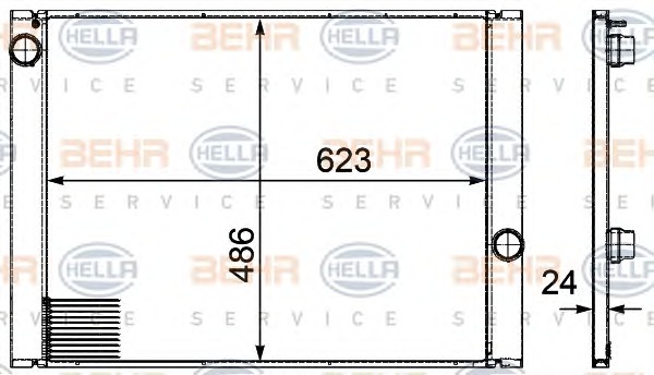 HELLA Vízhűtő 8MK376719-141