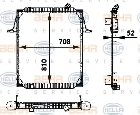 HELLA Vízhűtő 8MK376721-781