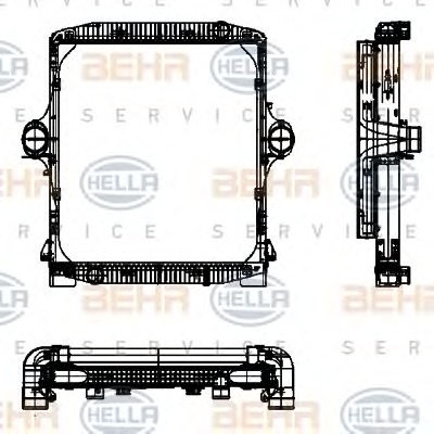 HELLA Vízhűtő 8MK376722-181