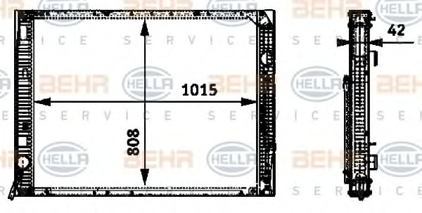 HELLA Vízhűtő 8MK376722-361