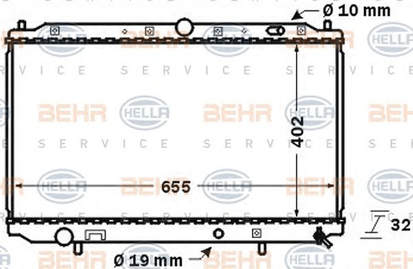 HELLA Vízhűtő 8MK376724-751